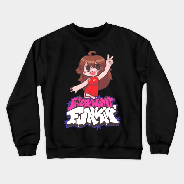 Girlfriend Friday Night Funkin' Crewneck Sweatshirt by ShortCake_Cafe